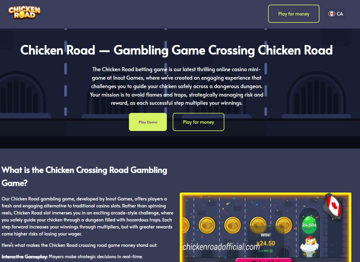 Interface du jeu Chicken Road slot
